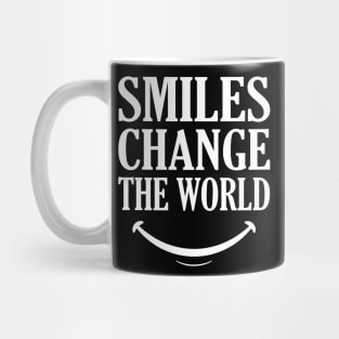 Smile T Shirt Smiles Change The World Teacher T Shirt Happy Mug
